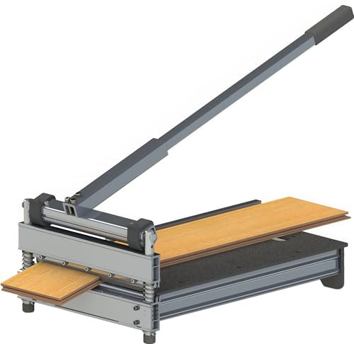 Taglierina professionale per pavimenti in laminato/vinile resistente da 33 cm per pavimenti ingegnerizzati, laminati, H/MDF, LVP/T, VCT, SPC, WPC, PVC, rivestimenti e altro ancora; fino a 17 mm di