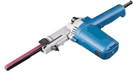 BADIKA Amoladora eléctrica de Barras Lijadora de Banda de 220 V y 500 W, Amoladora Angular con Bandas de Lijado de 9 x 533 mm for Madera, Metal, máquina pulidora de Bricolaje