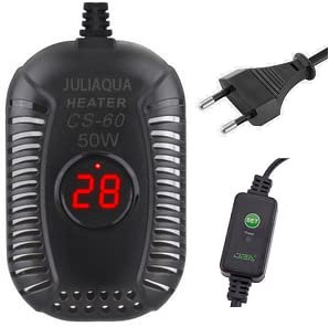 JULIAQUA Aquarienheizer mit Temperaturanzeige, Einstellbarer Aquarienheizung, Heizstab für Fische, Heizung für Schildkröten 25W / 50W / 100W / 150W (G-50W)