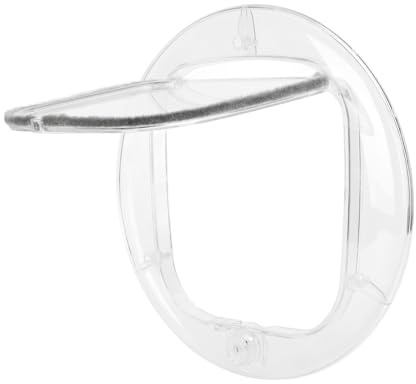 Haofy Stille Magnetische Positionierung Katzenklappe, 4 -Wege -Schlösser, Transparente Designkatze Innenür, Einfache Installation, Geeignet für Glastür, Dünne Tür