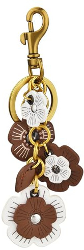 Vesavifaka Blumen Taschenanhänger Damen, Handtaschen Anhänger Bag Charms, Leder Blumen Schlüsselanhänger Retro Ästhetik Keychain Accessoires für Damen Herren Handtasche Geldbörse Auto Handy