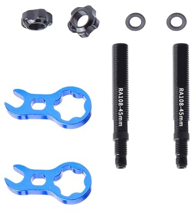 ZYHARUKO Hochfeste Ventilverlängerung aus Legierung für Rennräder, Mountainbikes, auslaufsicher, Luftrückhaltung, geringes Gewicht, Fahrradzubehör, Fahrrad-Adapter