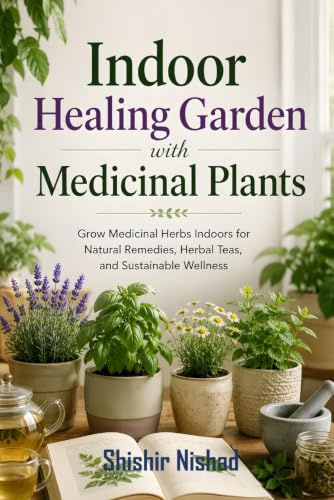 Indoor Healing Garden with Medicinal Plants: A Complete Guide to Growing Medicinal Herbs, Herbal Remedies, and Organic Gardening Rituals for Healing and Sustainable Living