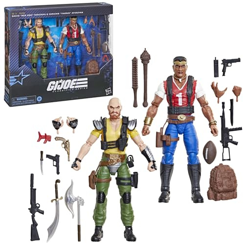 G.I. Joe Classified Series #193, David „Red Dog Taputapu & Varujan „Taurus Ayvazyan, Action-Figurenset (Skala 15 cm) zum Sammeln mit 20 Accessoires