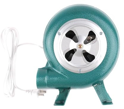 JOUFNING Elektrisk smed smide fläkt, centrifugalgrillfläkt, kompakt och energikommersiell grillfläkt, kraftig matlagning startflamverktyg (30 W)