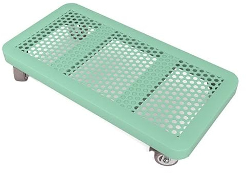 Tour d'ordinateur roulante verrouillable avec roulettes pour rangement sous le bureau, support pour PC portable, design peu encombrant, mobilité facile pour le bureau et la maison