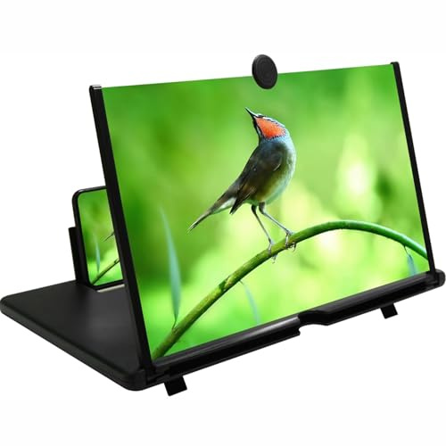 Chililon Amplificador de Pantalla para movil, 18 Pulgadas HD Amplificador Pantalla movil, para Todos los Smartphones, antiluz Azul, Lupa de Pantalla 3D para Ver vídeos de películas