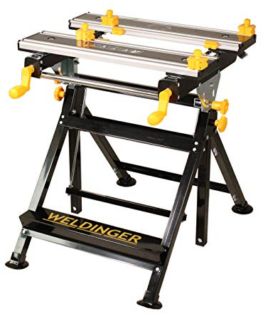 WELDINGER ALU-Werkbank 7-Fach verstellbar neigbar Alu-Profilplatte (Werktisch)