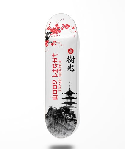 Wood Light Skateboard Deck Board Japan Series Palace, 8.125
