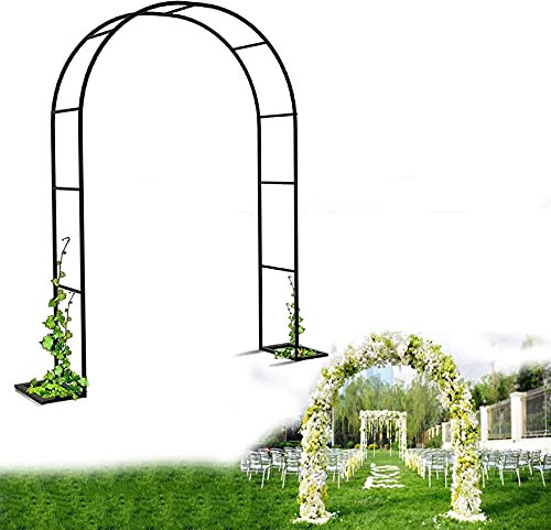 ZYFA Soporte Jardín Arco,Arco de Rosas Trepadoras,Arco de Metal para Rosales y Enredaderas,Arco de Rosas Trepadoras Garden,para jardín Exterior De Fiesta De Arco De Boda,Metal Garden Arch