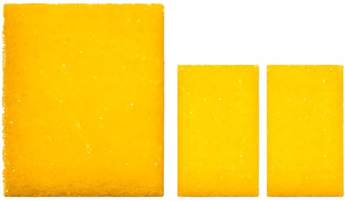 GMBH - 6 Esponjas de Limpieza - Esponjas de Limpieza de Piedras - Piedra Verde - Piedra Blanca y Piedra de Arcilla - Limpiar sin Rayar - 4 Esponjas S: 10 x 6 x 4 cm -2 Esponjas XXL: 12 x 10 x 4 cm