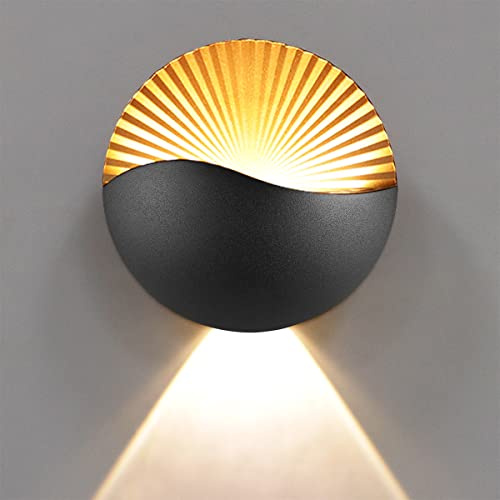 XEYOU 12W Modern Wall Sconce Light Up Down LED Wall Lamp Waterproof IP65 Aluminum Indoor Wall Mounted Led Light Fixture for Bedroom Living Room Bathroom Corridor Porch Stairs