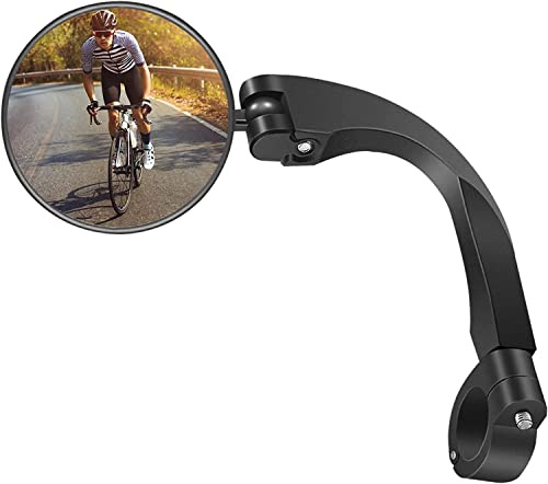 Fahrradspiegel Klappbar, Fahrrad Rückspiegel HD Konvexer Verstellbar, Fahrradspiegel für Lenker 18-26mm, Rückspiegel Fahrrad Spiegel für E-Bike,Scooter,Rennräd - stück (1)