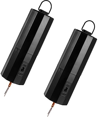 KONTONTY 2pcs Hanging Style Wind Chime Motor Battery Powered Rotating Electric Motor for Outdoor Indoor Decoration Wind