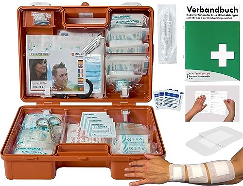 Betriebsverbandskasten/Erste-Hilfe-Koffer EVO M DIN 13157 + sterile Wundpflaster