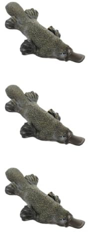 TOYANDONA 3 Piezas ornitorrinco simulado decoración Juguetes Infantiles Estatua de Pico de Pato Realista estatuillas Escultura Modelos Adorno de Pico de Pato pequeña Estatua de Pico de Pato