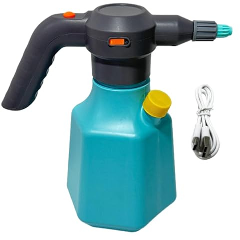 Pulverizador de espuma de 2 litros, pulverizador de espuma inalámbrico para lavado de coche, rociador automático presurizado eléctrico recargable por USB para lavado de coches, jardinería, riego