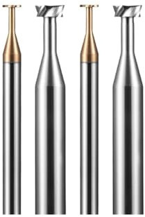 T-Nut-Fräswerkzeuge HRC60D4 * 1H * D1.5 * 6H * D4 * 50L/D10 * 3H * D5 * 10H * D10 * 75L Bearbeitungsmaschine Werkzeug Wolfram Stahl Legierung T-nut Fräser(D8x2HxD3.5x8HxD8x60L,5)