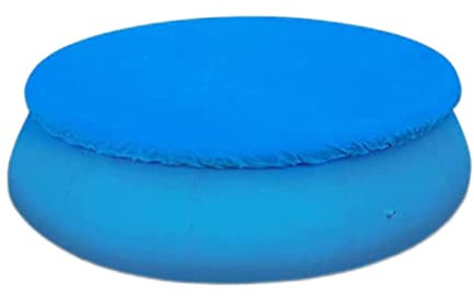 NASSMOSSE Round Swimming Pool Cover,10ft Solar Pool Cover for Easy Set Up Anti-Dust Rainproof Pool Above Cloth, Easy Set Swimming Pool Cover