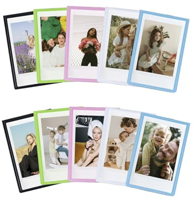 Portarretratos magnético pequeño de 2 x 3 pulgadas, mini marcos magnéticos personalizados para fotos Fujifilm Instax Mini 12, 11, 99, 90, 40, 9, 8, 7 EVO de 3 pulgadas, para fotos de 5,4 x 8,6 cm (5