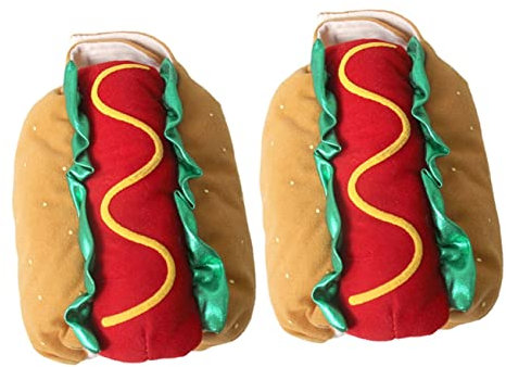 MERRYHAPY 2stücke Funny Pet Kostüm Für Hunde Und Katzen Hot Dog Outfit Für Halloween Und Weihnachten Xs Bequem Und Einfach Anzuziehen Für Cosplay Und Lustige Partys