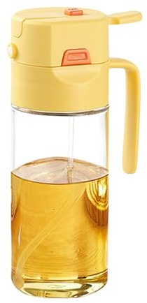 ycezw Dispensador de aceite y rociador de aceite, botella dispensadora de aceite,Vaporizador y botella de aceite de oliva | Vaporizador de cocina y botella de aceite de vidrio para asar,
