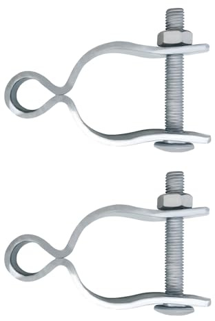 6Set Chain Link Fence Frame Gate Post Hinge, 1-5/8’’Chain Link Gate, Chain Link Fence Parts, Galvanized Gate Hardware, Chain Link Fence Tools (1-5/8 Inch)