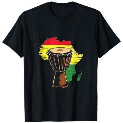 Afrikanische Djembe Handtrommel Rhythmus T-Shirt