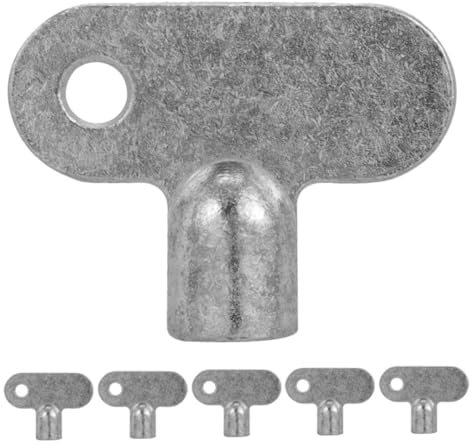 Gadpiparty 6pcs Exhaust Valve Key Radiator Tail Key for Bleeding Radiator Air Vent Square Socket Design Plumbing Tool