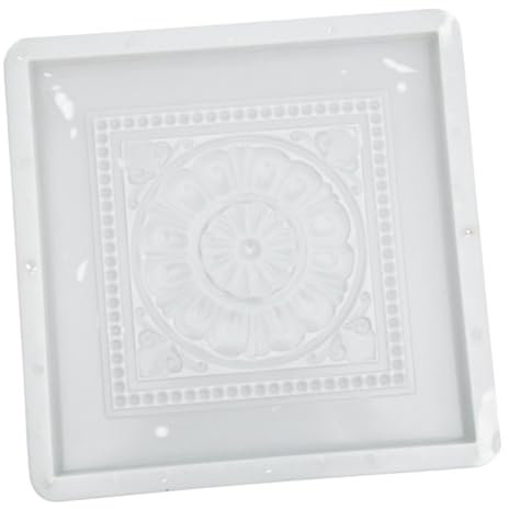 VILLCASE Stampo in Plastica per Pavimentazione a Mattoni Antichi 44X44 CM Design Tanglian, Anti-Scivolo, Riutilizzabile, per Aree Verdi e Progetti Edili