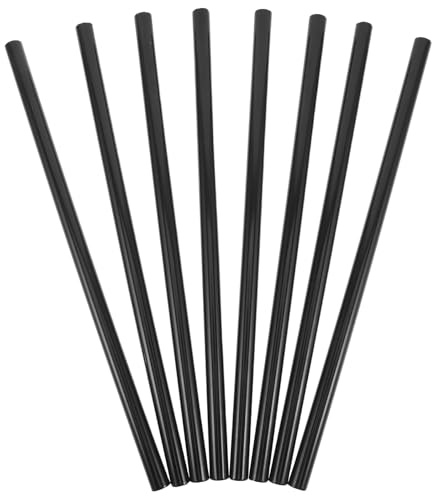 GALPADA Tubo Redondo de Hierro Negro para Perchero y Zapatero Diámetro 16 MM Longitud 40 CM 8 Piezas Accesorio Desmontable para Armarios Portátiles Adecuado para Dormitorios y