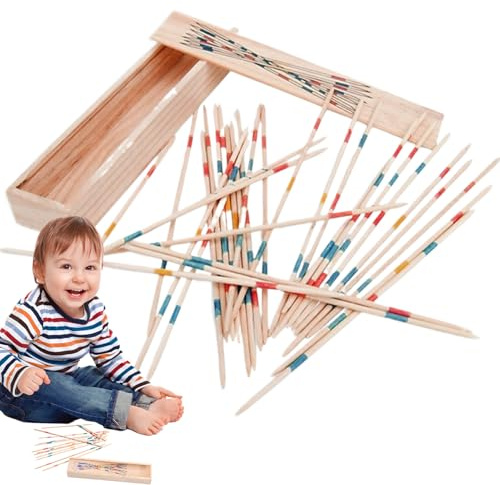 Gioco Mikado - 4x4x19cm Bastoncini Colorati Divertenti Giochi Tavolo, Gioco Classico Bastoni Retro Giocattoli | Giocos Famiglia Bastoni | Attività Educativa Prescolare Apprendimento Per Bambini E Raga