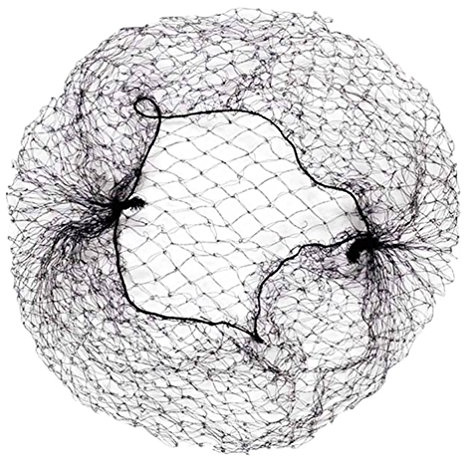 Haarnetze, 20 Stück, elastischer Rand, Netzstoff, Einweg-Haarnetz, unsichtbar, Schwarz