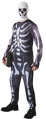 Rubie's Offizielles Fortnite Skull Trooper Kostüm Gaming Skin Unisex Tween/Erwachsene