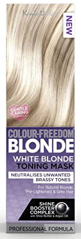 Knight & Wilson Colour-Freedom Blonde Anti-Yellow Toner Mask, Semi Permanent Conditioning Treatment, Neutralises Yellow and Brassy Tones for Naturally Light, Bleached, Grey & Coloured Hair 150ml