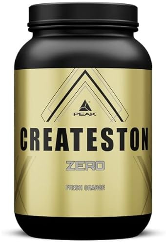 PEAK Createston Zero - 1560g Geschmack Fresh Orange I 30 Portionen I Pulver I Post Workout I ALL in One Vollversorgung I Protein I Aminosäuren I Creapure I Muskelaufbau I Low Carb I Diät