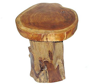 SAWA Hocker Podest Teak III Blumenpodest Blumentisch Beistelltisch Lampentisch