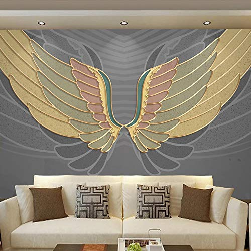 YXTSmurals Wall Mural - 3D Print Anime Wings Pattern Wallpaper Mural Self-Adhesive Non-Woven Photo Wall Art Mural Living Room Bedroom Office Murals Wallpaper
