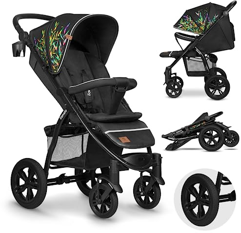LIONELO Annet Tour Silla de paseo, bebe carro, hasta 22 kg, ajuste del respaldo a la posición tumbada, ruedas sin mantenimiento, capota impermeable XXL, cinturones de 5 puntos (dreamin)
