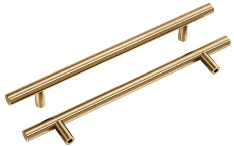 Goldenwarm 20 Pack Champagne Bronze Kitchen Cupboard Handles 160mm Cabinet Handles Drawer Handles Kitchen Door Handles Kitchen Cabinet Handles Handles for Drawers Stainless Steel
