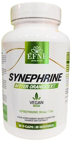 EFNE | P-Synephrine | 35 Cápsulas Vegetales | 30 mg por cápsula | Sinefrina de Extracto Naranja Amarga | Altamente Potente | Gran efecto termogénico | Reduce el apetito