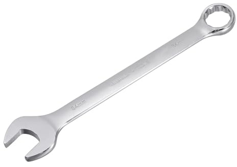 QUARKZMAN 34 mm Ring-Maulschlüssel Set, Gabelringschlüssel 12-Punkt-Ende, Offener Schraubenschlüssel Set Cr-V Stahl Dünner Metrisch Handwerkzeug für Haus Auto Reparaturen