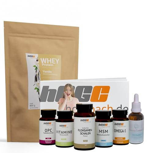 Stoffwechselkur 21 Tage mit hCG Tropfen | Whey Protein Pulver | Nahrungsergänzungsmittel Frauen | Stoffwechsel anregen | hCG Diät mit hCGC (Vanille)