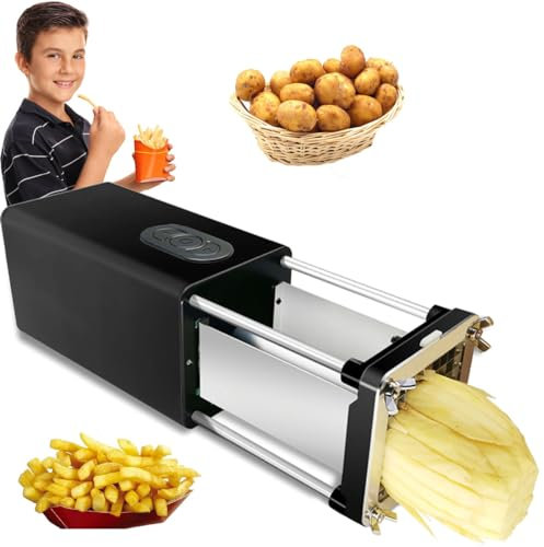 Coupe-patates professionnel, commercial et ménager, coupe-patates, coupe-frites électrique, coupe-frites vertical en acier inoxydable,Black