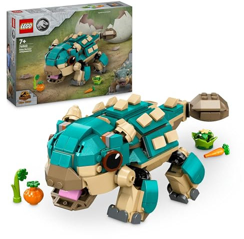 LEGO Jurassic World Baby Bumpy: Ankylosaurus Dinosaur Toy for Kids Age 7+, Creative Adventure Set for Independent Play, Gift for Boys and Girls 76962