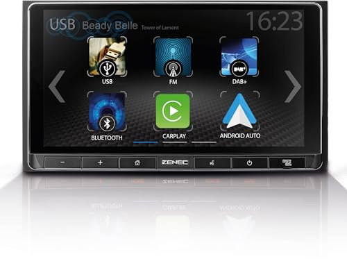 ZENEC Z-N538 – 6,75“ Multimedia Receiver, 2-DIN Autoradio, Navi optional | 2-DIN Mediencenter für PKW & Reisemobile, 17,1 cm Touchscreen, Wireless Apple CarPlay & Android Auto, DAB+, Bluetooth