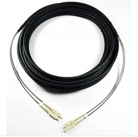 Cordon de raccordement OM4, 7.0mm, 2C CPRI LC SC FC, DVI extérieur, étanche, FTTH, câble blindé en Fibre Optique, 2 cœurs(10m 3pcs,SC-SC)