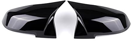 Spiegelkappen Rückansicht Seitenspiegel Abdeckung Für 1 2 3 4 Für XM Serie F20 F21 F22 F23 F30 F32 F36 X1 E84 F87 M2 Carbon Stil Auto Außenspiegelkappe(Glossy Black)