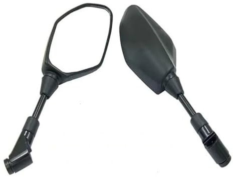 Motorrad-Spiegel Für MT03 Für MT07 Für MT09 Motorrad Rückspiegel M8 M10 Gewinde Bolzen Montieren 360 Grad Weitwinkel Sicherheit Seite Spiegel kompatibel Motorrad Rückansicht(8mm)