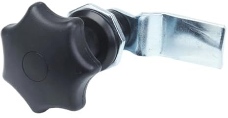 Schwarz Shengjiu Kunststoffgriffschloss MS714-1 Pflaumenblütengriffschloss Elektrische Schrankbox Zunge Eisen Schranktürschloss 1 Stück